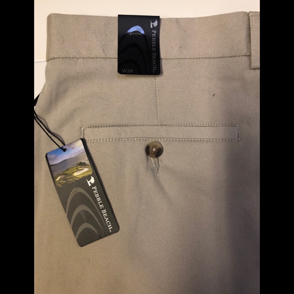 NWT Pebble Beach Performance Golf shorts Sz 38